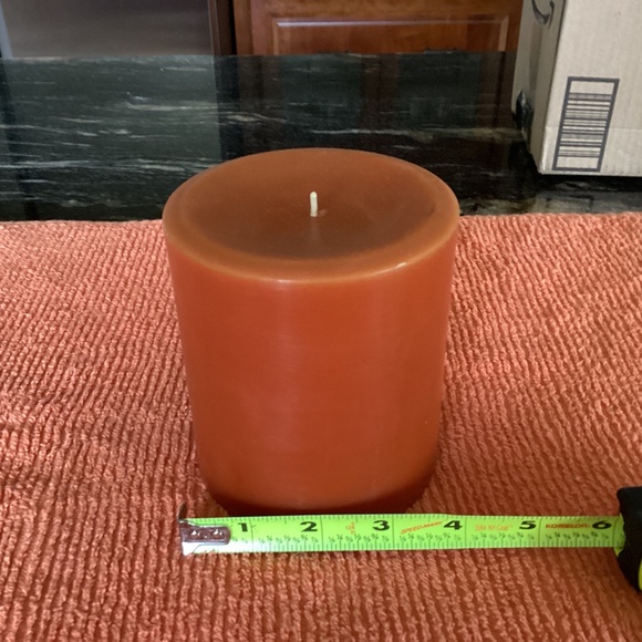 Pottery barn autumn spice 4” X 4 1/2” candle (#1) - Picture 1 of 3